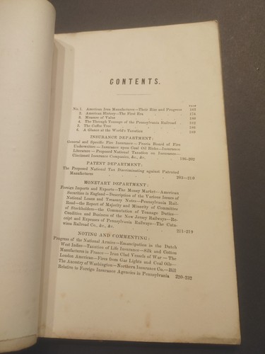 Scarce April 1862 American Exchange & Review An Expositor Of Social & Economic - Picture 3 of 8