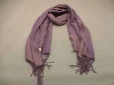 Pashmina One Size Womens Purple Silk Cashmere Fringe Long Warm Winter Scarf 9F