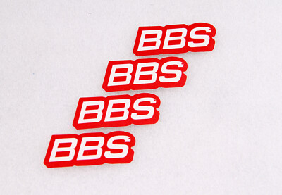 4x BBS Aufkleber/Sticker 20x60mm