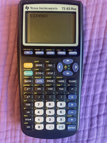 Texas Instruments T1-83 Plus Graphing Calculator w/ Black Cover Tested ...