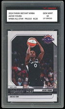 Jackie Young 2024 Panini Instant WNBA 1st Graded 10 All-Star Card #128 Aces