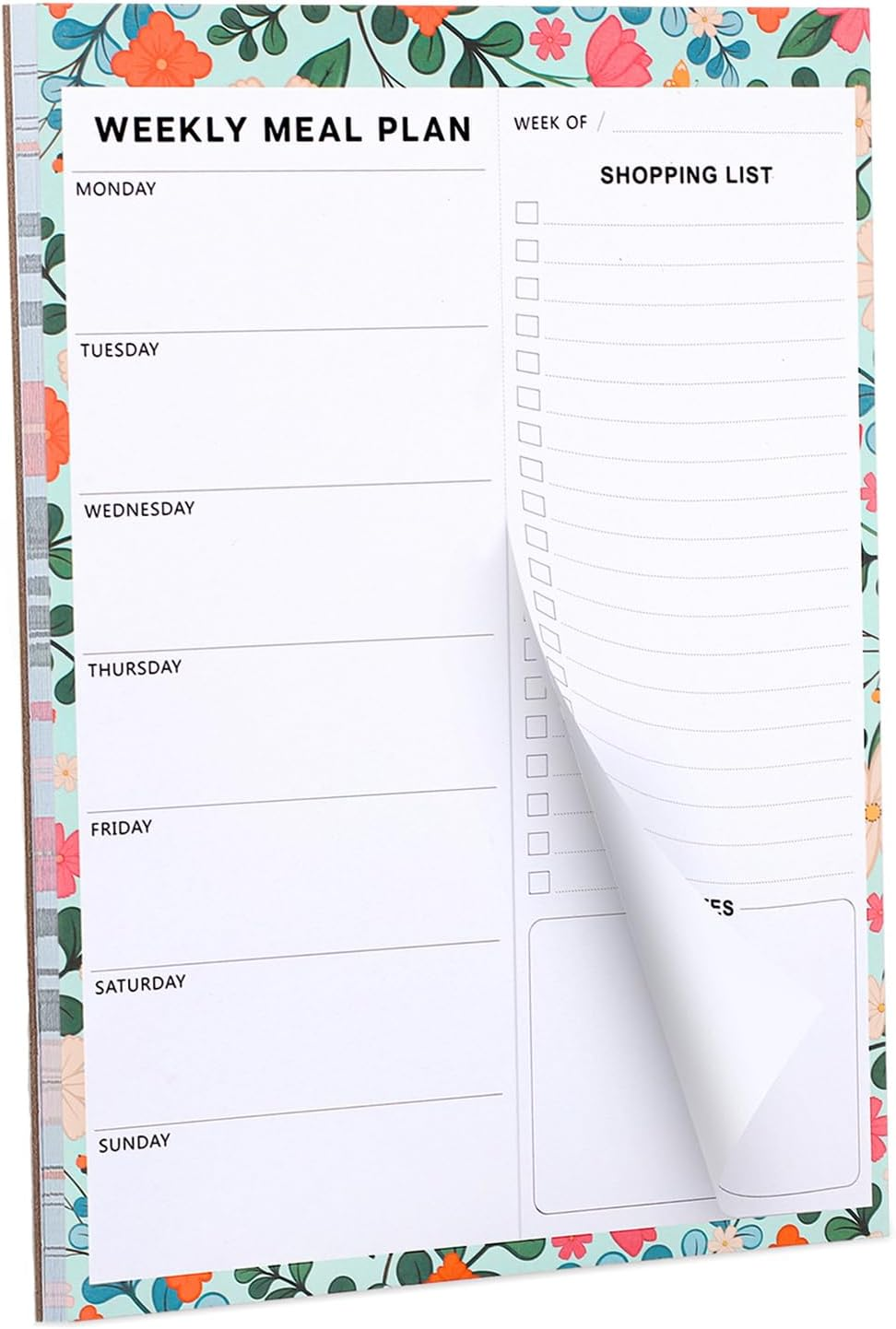 60 Sheets Meal Planner for Fridge, Magnetic Meal Planner and Grocery List Undate