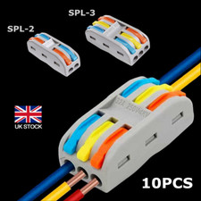 In line Electrical Connector Wire Block Clamp Terminal Cable Reusable SPL2/3/6/9