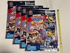 Lot of 4 LARGE PAW PATROL SURPRISE PLAY PACKS - Foam Character, Stickers, Poster