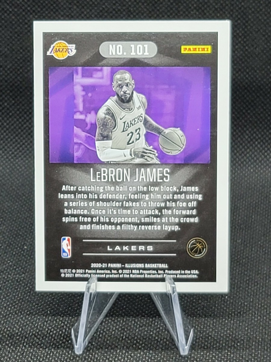 2020-21 Panini Illusions LeBron James Sapphire Insert #101 LA