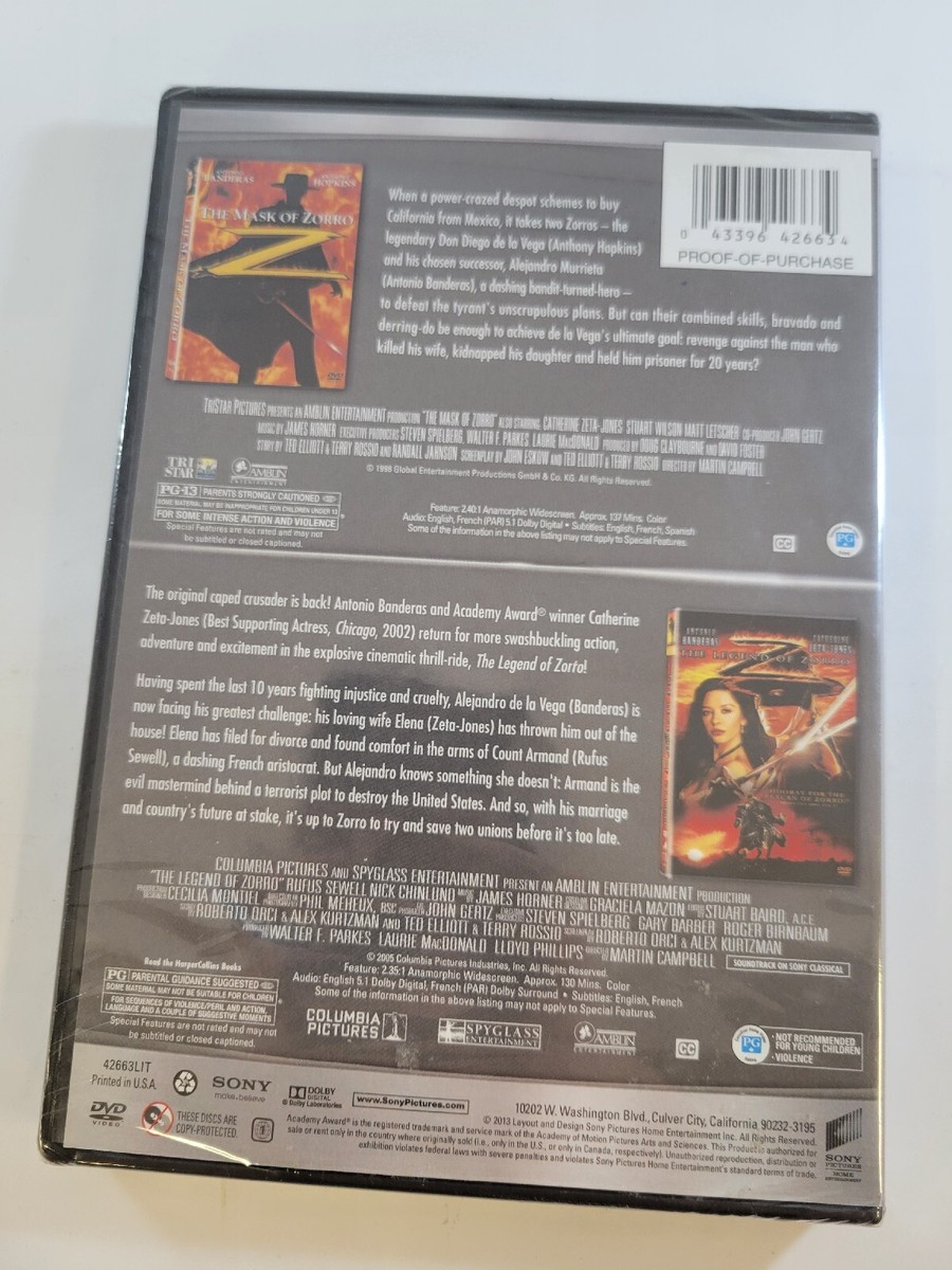 The Mask Of Zorro and The Legend Of Zorro Double Feature (DVD