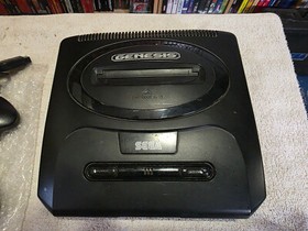 Sega CD Model 2 Console w/Genesis 2 Console w/Sewar Shark-CIB PLUS!! TESTED!