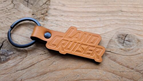 Embossed Leather Keychain for Land Cruiser Fob - Foto 5 di 5
