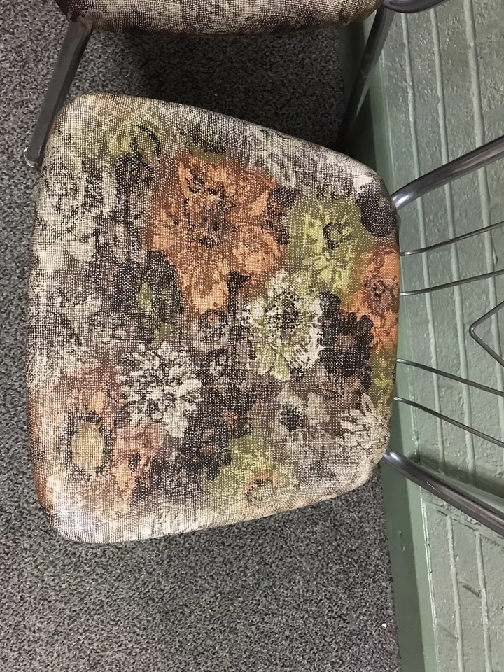 JUEGO DE 4 SILLAS DE COMEDOR BRODY DE COLECCIÓN MCM MEDIADOS DE SIGLO MODERNAS CROMADAS COCINA VINTAGE Foto 3 de 4