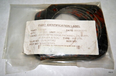 6 QTY J.P. Sauer & Son Air Compressor Packing  Seals 036363 GI-SOR1962