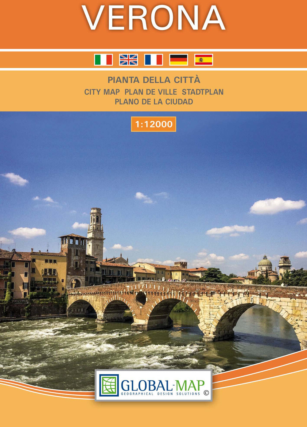 Libri Verona. Pianta Della Citta 1:13.000 (Cm 67X110)