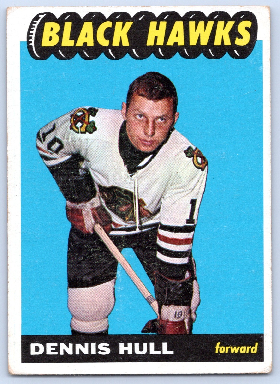 DENNIS HULL RC 1965-66 TOPPS 65-66 NO 64 VGEX+               44037