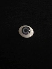 Pabol 18 MM MA08  Dark Violet Glass Eyes Oval Flatback for reborns