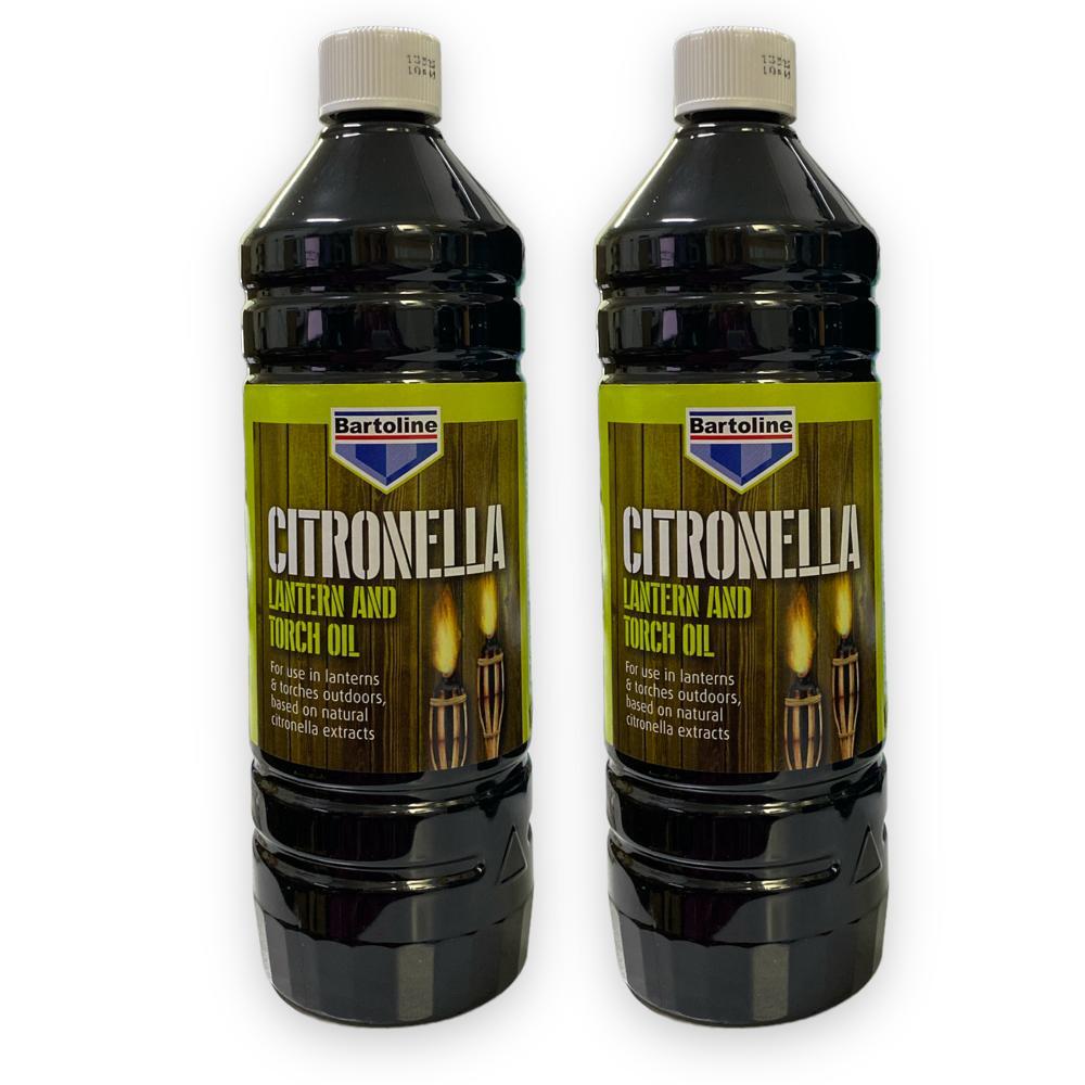 Bartoline Citronella Lamp Oil 1L Fuel for Modern Traditional Oil Lamps