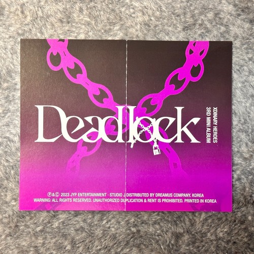 Jungsu Official Folding Photocard Xdinary Heroes 3rd Mini Album Deadlock Jyp - Picture 2 of 2