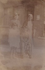 B1 - Foto Photo Fotografia Anni 20 - Coppia Donne con bambini