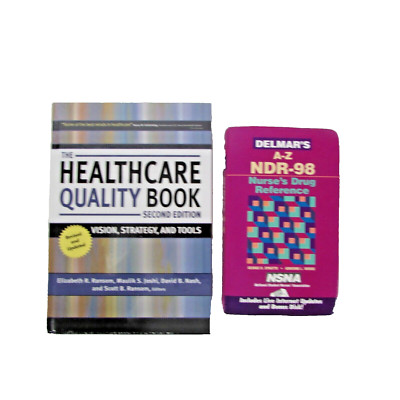 Healthcare and Nurse Drug Reference Hardcover Paperback Books Bundle of 2