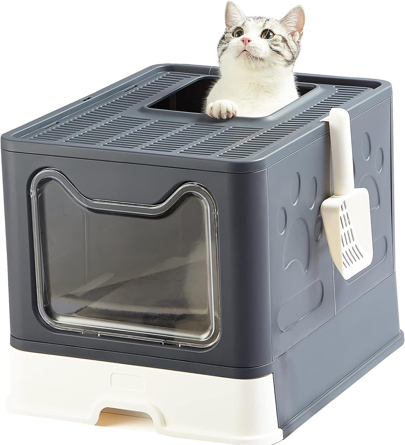 STOP Odori Lettiera Gatti 51x41x38 cm - Offerta Toilette Chiusa XL