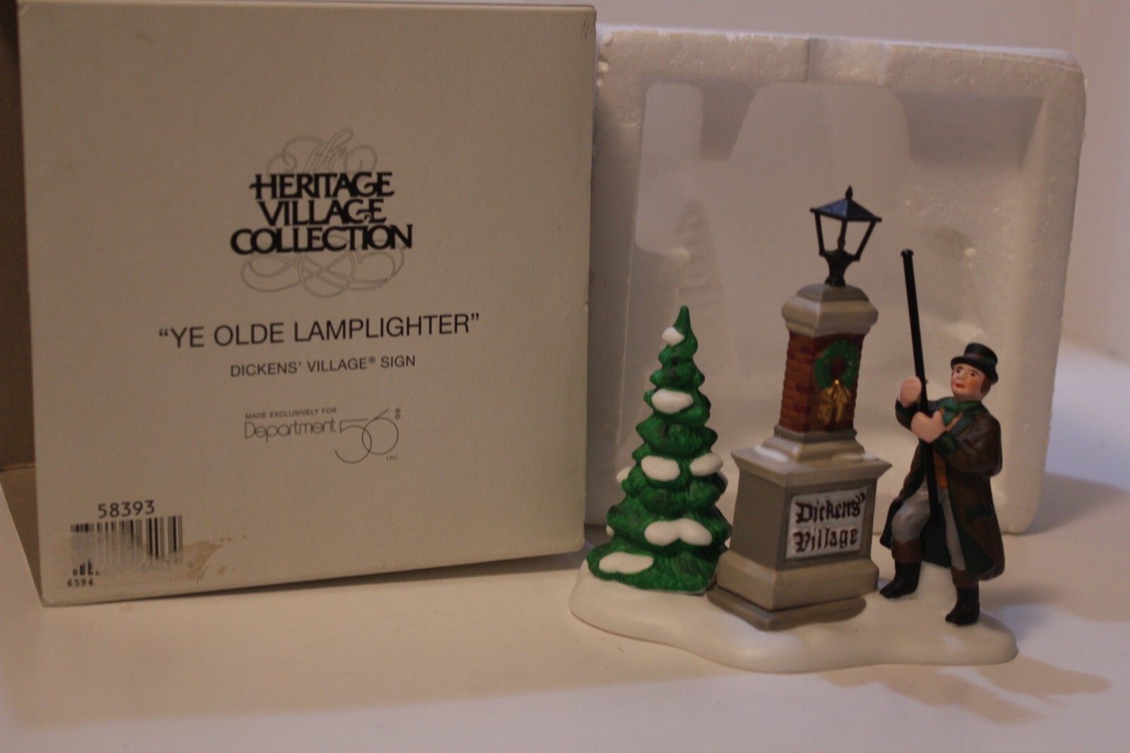Dept 56 Heritage Village Ye Olde Lamplighter 58393 NOS eBay