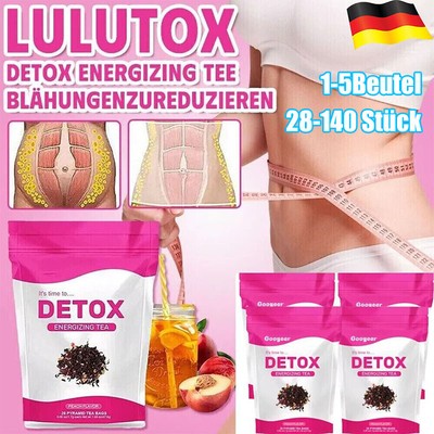Detox Energizing Tee,Lulutox Tee Gewichtsverlust,hilft Blähungen zureduzieren