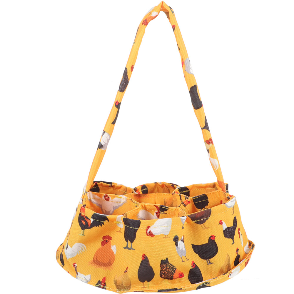 Egg Collecting Bag Small Basket Eggs Cartons Organizer Black Chicken eBay