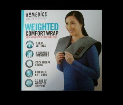 Homedics Weighted Comfort Wrap With Vibration And Soothing Heat For Best  Massage | eBay
