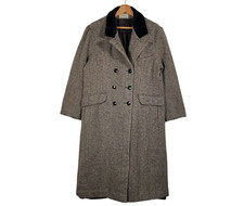 Vintage Herman Kay Wool Blend Coat Womens Size 12 - 14 Made In Usa Smart Casual