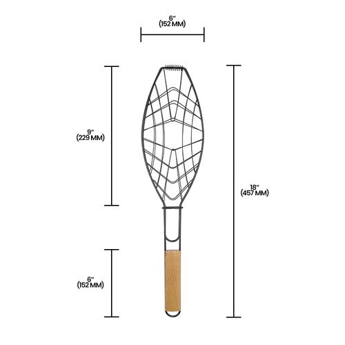 ZenUrban 880013 Fish Grilling BBQ Basket - 1 Pack - Picture 6 of 6