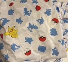 Pokemon Fitted Sheet Pikachu Pokeball Very Soft Fabric 2019