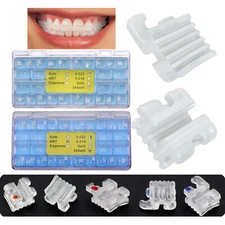 Orthodontic Ceramic Sapphire Brackets Dental Brace Aesthetic Elegan Roth MBT 022