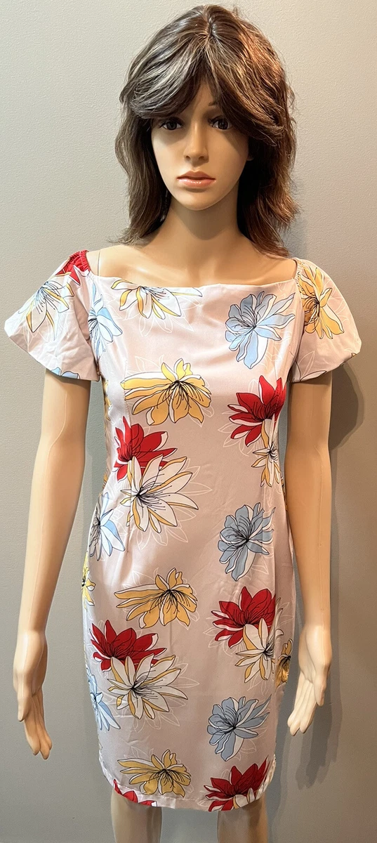 NWT Ezpopsy Puff Sleeve Summer Tan Dress Sz8 eBay