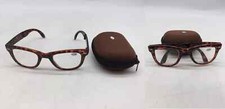 Lot of 2 - Classic Compact Reading Glasses Foldable 1.50 Tortoise 48-26-130