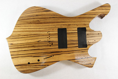 Zebrawood Fireman Guitar body fits Ibanez (tm) 7 string RG and UV