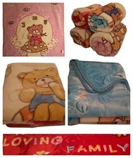 Baby Blanket Boy Girl Fleece 2ply Super Soft Warm Mink Pram Cot (100 x 125cm)
