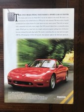 1992 vintage original print ad 1993 Mazda RX-7 Sports Car