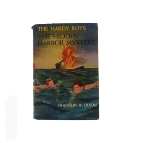 THE HARDY BOYS "THE HIDDEN HARBOR MYSTERY" #14 Hardcover Book Vintage 1935