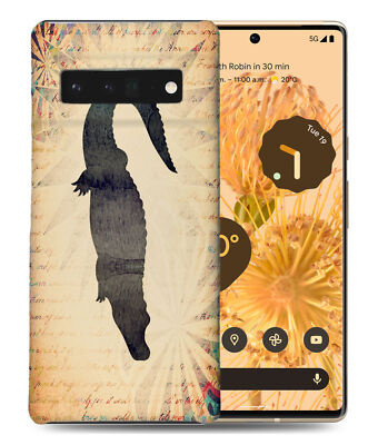 CASE COVER FOR GOOGLE PIXEL|CROCODILE WATERCOLOR ART
