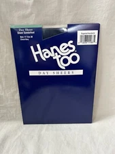 Hanes Too Day Sheers Sheer Sandalfoot Pantyhose AB Classic Navy Style 117 New..