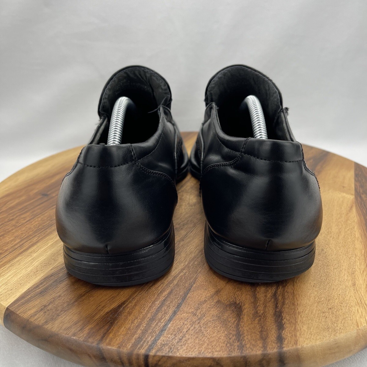 Steve Madden TRACE Mens 10.5 Leather Slip On Loafers Dress Shoes NICE Madden M-Trace Genuine Black Leather Dress Shoes Mens 10.5  main image 2