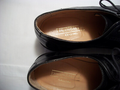 JOHNSTON & MURPHY CELLINI BLACK DEERSKIN MADE IN ITALY CAP  display picture 3