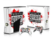 Xbox 360 Slim Skin Design Foils Sticker Screen Protector Set - Paac Motif