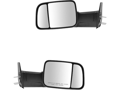 Manual Folding Truck Mirrors Manual Textured Black Side View Mirrors - Pair For 1994-1997 Dodge Ram 1500/2500/3500, AM Autoparts 94-97 Ram Mirror Pair - Foto 5