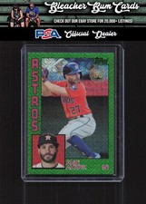 2019 Topps T84-11 Jose Altuve 1984 Silver Pack Green Refractor #/99