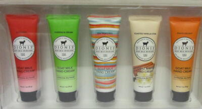 Dionis Goat Milk Hand Cream Inspire Variety Bundle of 1oz Hand Creams