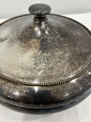 Vintage Silver Plated Covered Dish - Sheridan - Picture 2 of 5