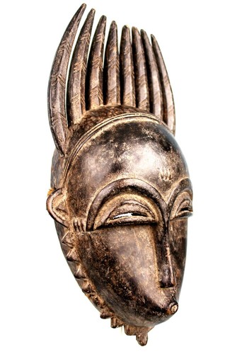 Art Africain - Ancien & Authentique Masque de Portage Yohoure Yaouré - 34 Cms - Photo 2 sur 12