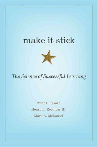 Make It Stick The Science of Successful Learning by Peter C. Brown 9780674729018 - Picture 1 of 1