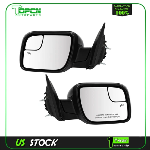 Pair Side View Mirror Signal Puddle Heated For 2011-2015 Ford Explorer 7 PIN