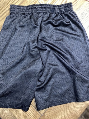 ST. CLOUD STATE HUSKIES Shorts VINTAGE Hockey Mesh CHAMPION SMALL Black NCAA - Picture 6 of 6