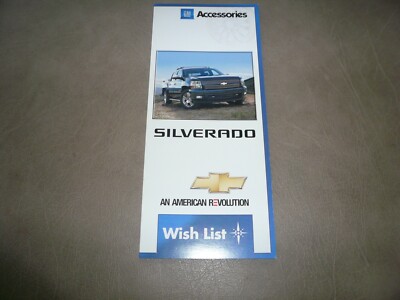 Chevrolet Silverado Accessories Wish List Booklet - Vintage 